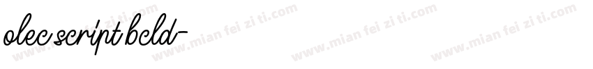 olec script bcld字体转换